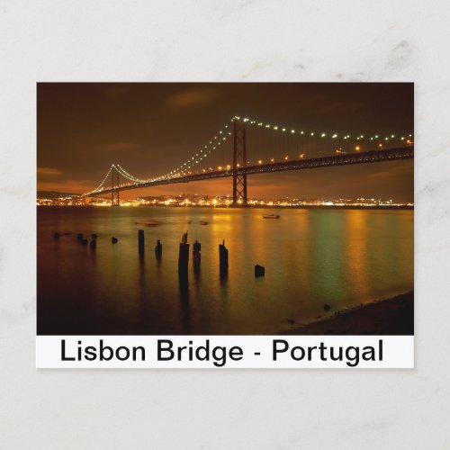 Bridge of Lisbon _ Portugal Postcard
