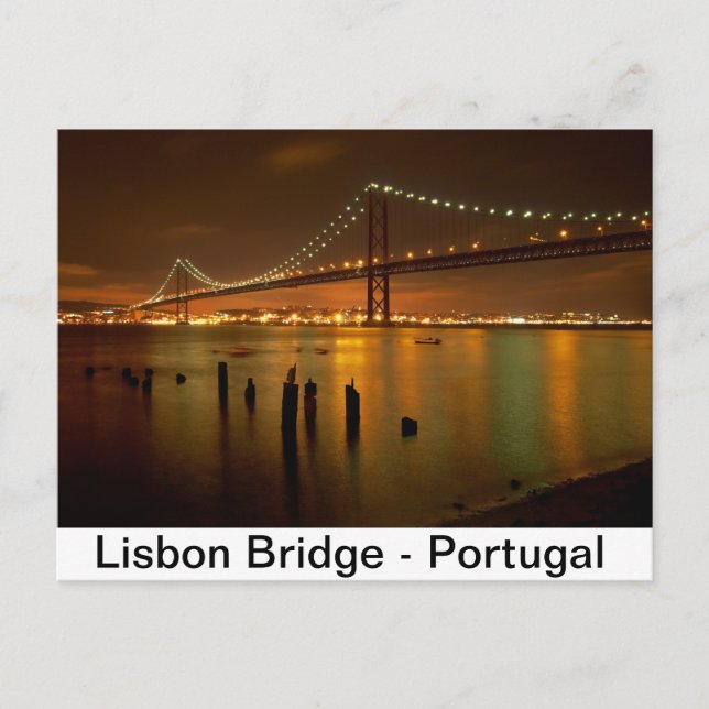 Bridge of Lisbon - Portugal Postcard (Front)