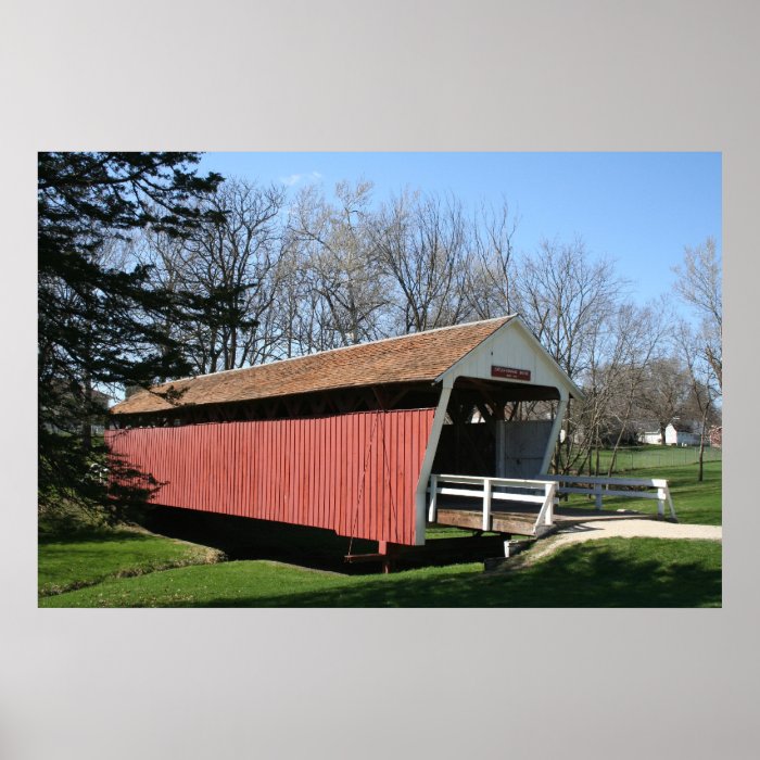 Bridge of Madison County, Iowa Print