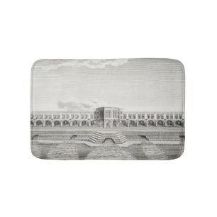 Bridge of Shiraz, Isfahan, from 'Voyages du Chevel Bath Mat