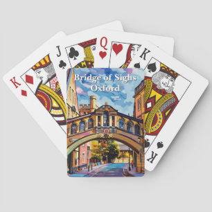 Bridge of Sighs in Oxford Gouache Painting Poker Cards