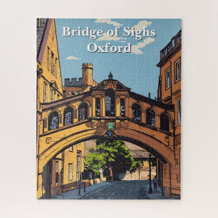 Bridge of Sighs in Oxford Poster Paint Jigsaw Puzzle