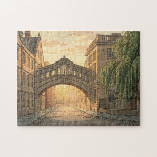 Bridge of Sighs in Oxford University  Jigsaw Puzzle