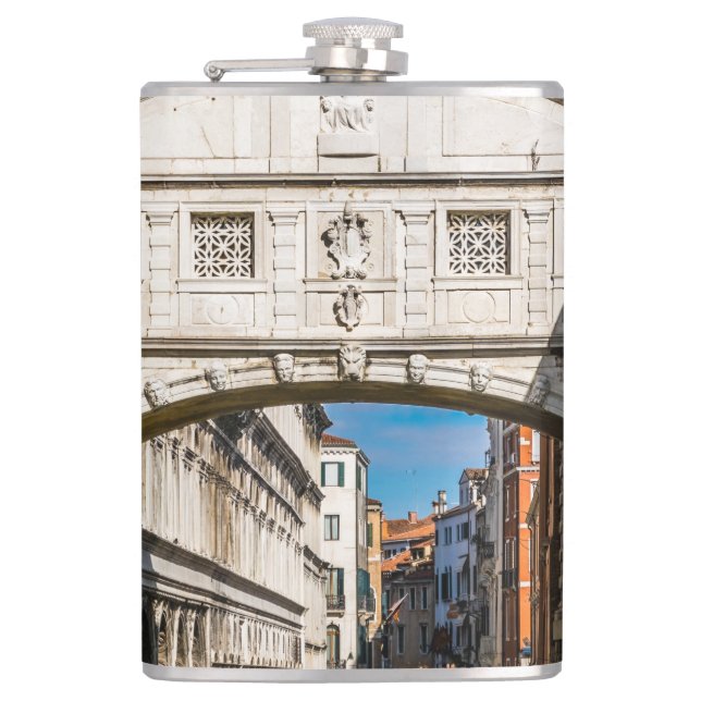 Bridge of Sighs, Venezia, Italy Flask (Front)