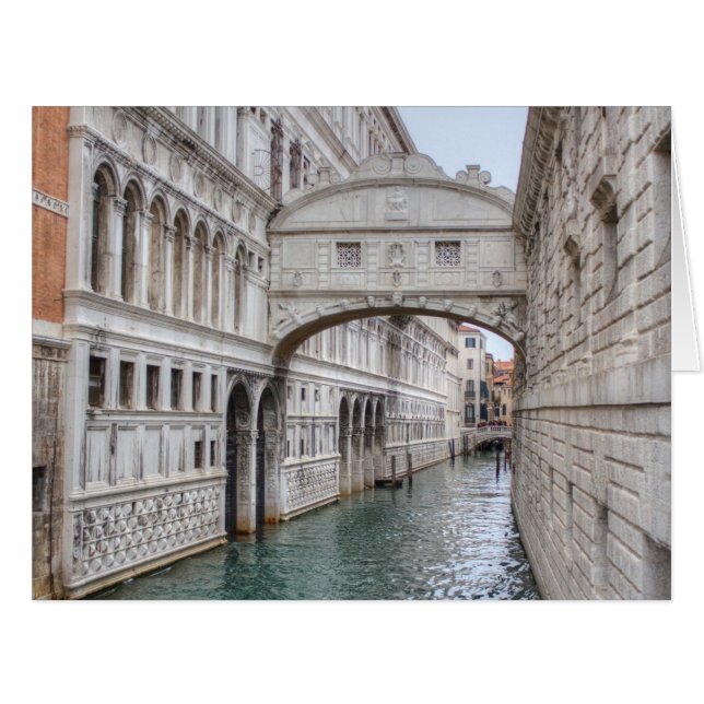 Bridge Of Sighs Venice Italy Cards (Front Horizontal)