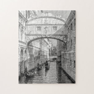 Bridge of Sighs Venice Italy Photograph Jigsaw Puzzle