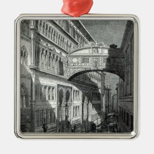 Bridge of Sighs Venice Metal Ornament