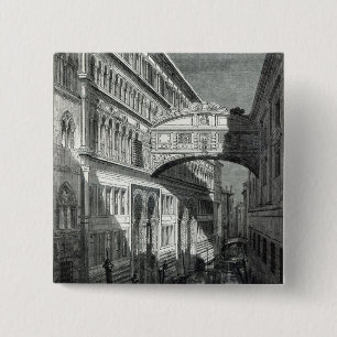 Bridge of Sighs, Venice Pinback Button