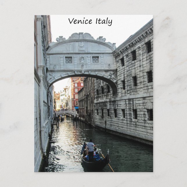 Bridge of Sighs Venice Postcard (Front)