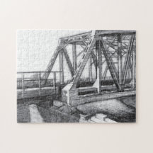 Bridge old pencilart Monochrome