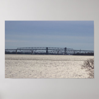 Bridge on the Delaware River Poster
