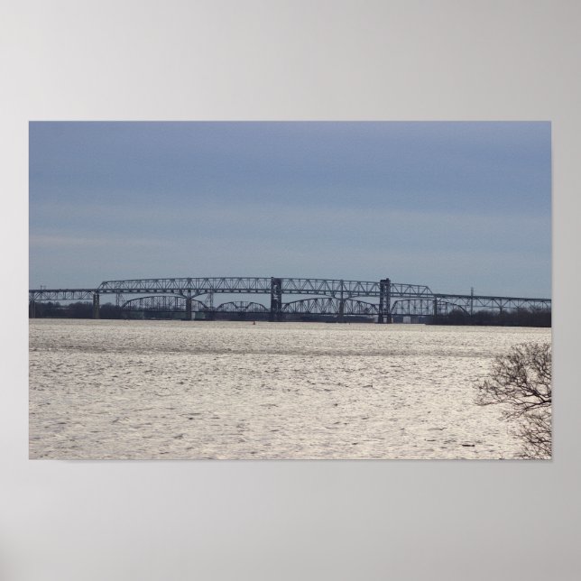 Bridge on the Delaware River Poster (Front)