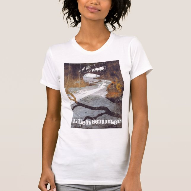 Bridge Over a Frozen Stream by Alexandra Cook T-Shirt (Front)