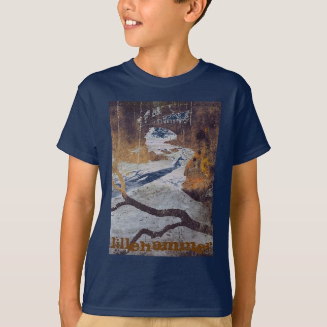 Bridge Over a Frozen Stream by Alexandra Cook T-Shirt (Front)