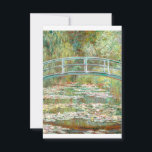Bridge over a Pond of Water Lilies by Claude Monet Thank You Card<br><div class="desc">Oscar-Claude Monet (UK: /ˈmɒneɪ/, US: /moʊˈneɪ, məˈ-/, French: [klod mɔnɛ]; 14 November 1840 – 5 December 1926) was a French painter and founder of impressionist painting who is seen as a key precursor to modernism, especially in his attempts to paint nature as he perceived it.[1] During his long career, he...</div>