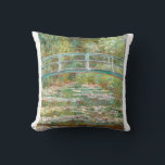 Bridge over a Pond of Water Lilies by Claude Monet Throw Pillow<br><div class="desc">Oscar-Claude Monet (UK: /ˈmɒneɪ/, US: /moʊˈneɪ, məˈ-/, French: [klod mɔnɛ]; 14 November 1840 – 5 December 1926) was a French painter and founder of impressionist painting who is seen as a key precursor to modernism, especially in his attempts to paint nature as he perceived it.[1] During his long career, he...</div>