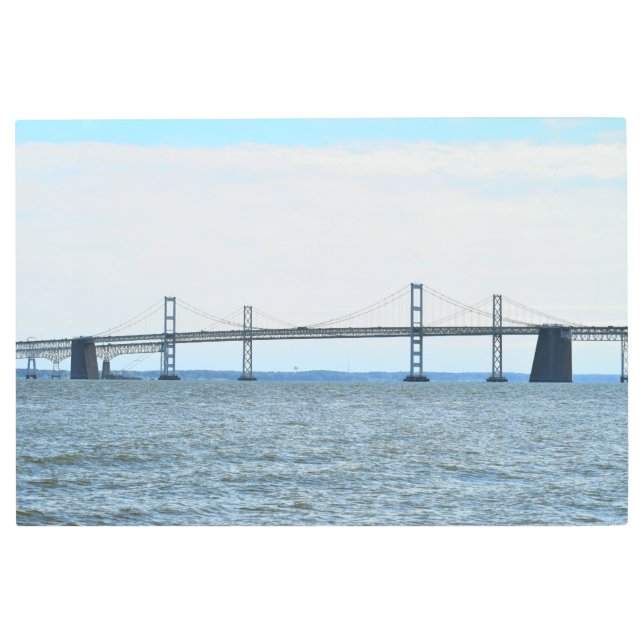 Bridge over Chesapeake Bay Metal Wall Art (Front)