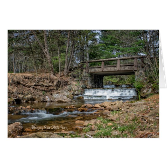 Bridge Over Hickory Run Note Card (Front Horizontal)