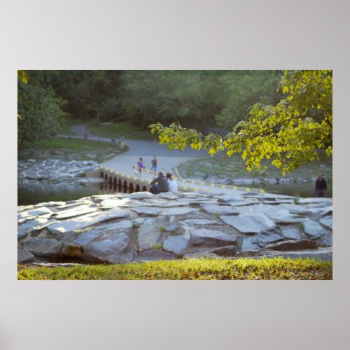 Bridge over Neshaminy Creek at Tyler Park Poster