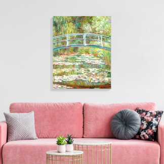 Bridge over Pond of Water Lilies | Claude Monet | Canvas Print