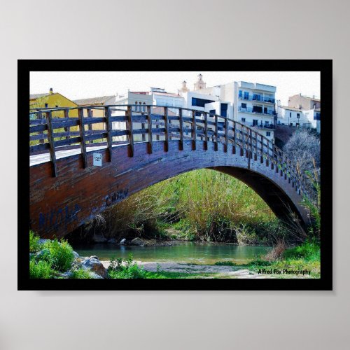Bridge over Riba-roja de Túria Poster
