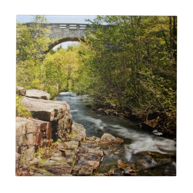 Bridge Over River Ceramic Tile (Front)