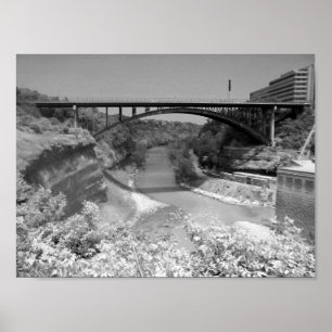 Bridge Over River Gorge Photograph Poster
