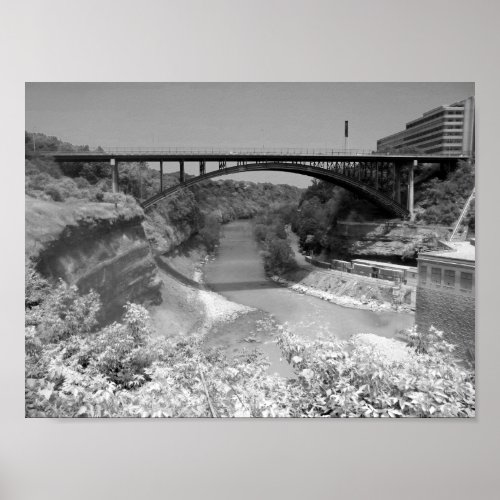 Bridge Over River Gorge  Photograph Poster