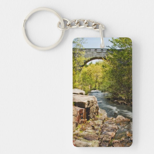 Bridge Over River Keychain (Front)