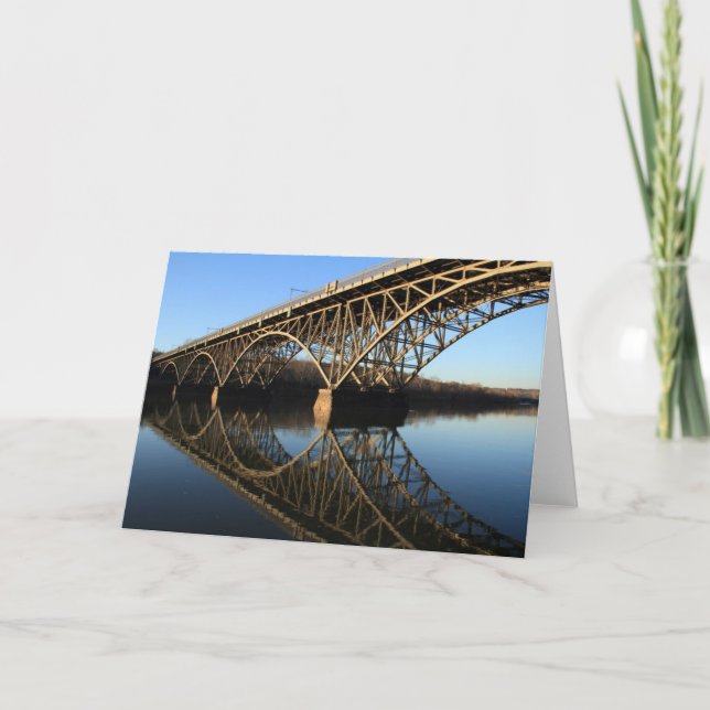 Bridge Over Schuylkill River Card (Front)