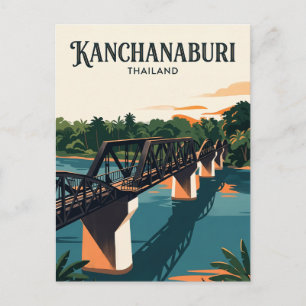 Bridge over the River Kwai Thailand Postcard