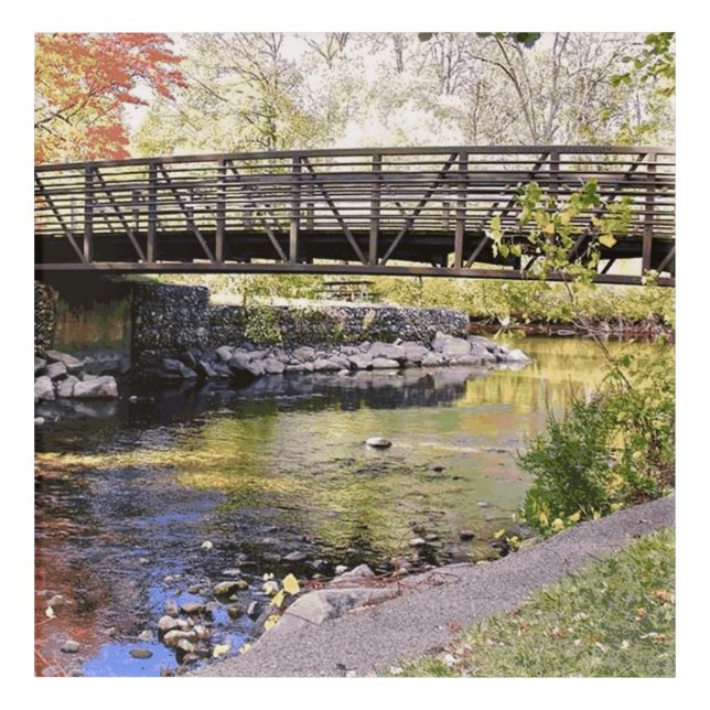 Bridge Over the River Photograph on  Acrylic Print (Front)