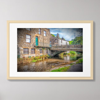 Bridge over the River Thame, Uppermill Framed Art