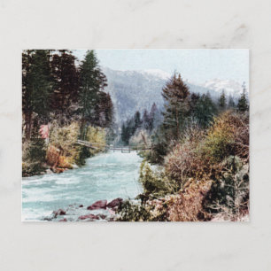 Bridge Over The Sacramento River c.1900 Postcard