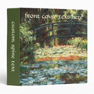 Bridge Over the Waterlily Pond by Claude Monet Binder