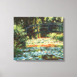Bridge Over the Waterlily Pond by Claude Monet Canvas Print