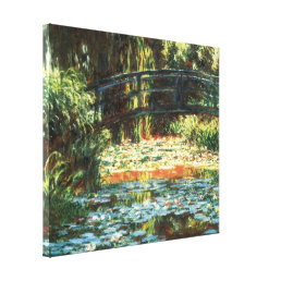 Bridge Over the Waterlily Pond by Claude Monet Canvas Print