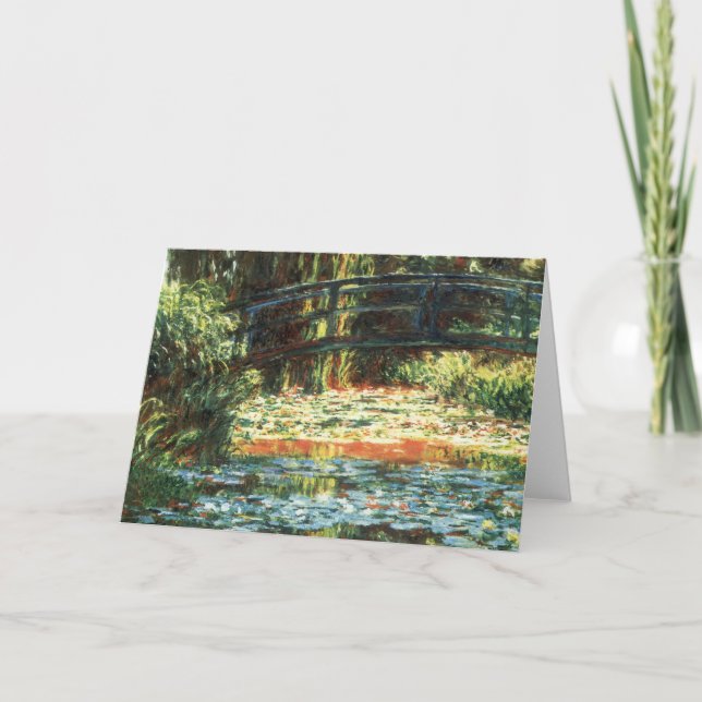 Bridge Over the Waterlily Pond by Claude Monet Card (Front)