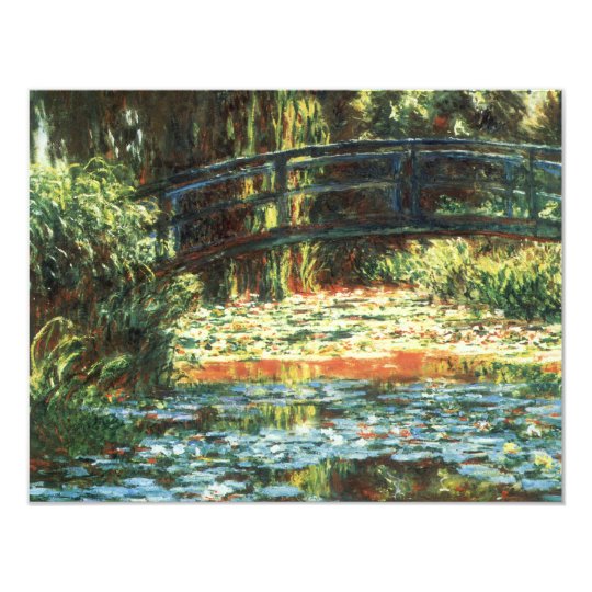 Bridge Over the Waterlily Pond by Claude Monet Card