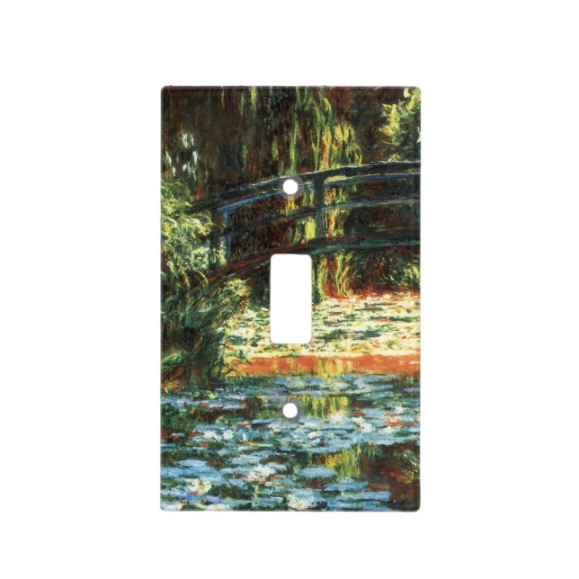 Bridge Over the Waterlily Pond by Claude Monet Light Switch Cover (Front)