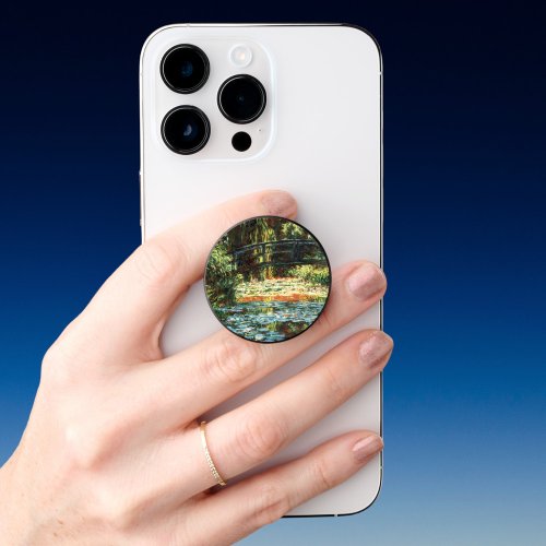 Bridge Over the Waterlily Pond by Claude Monet PopSocket