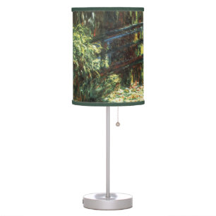Bridge Over the Waterlily Pond by Claude Monet Table Lamp