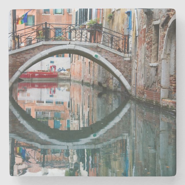 Bridge over Venice Canal Stone Coaster (Front)
