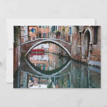 Bridge Over Venice Canal Thank You Card by takemeaway at Zazzle