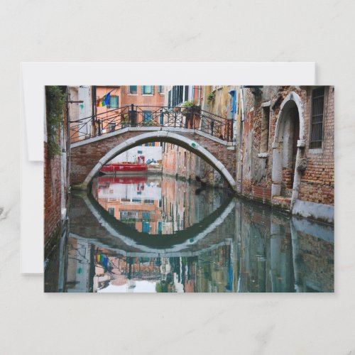 Bridge over Venice Canal Thank You Card