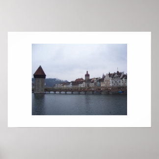 Bridge over Water Poster