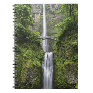 Bridge over Waterfall Stunning Scenic View Notebook