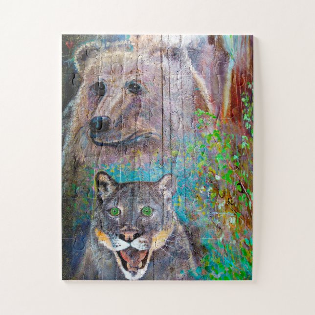 Bridge  Pier Art  Oregon. Jigsaw Puzzle (Vertical)