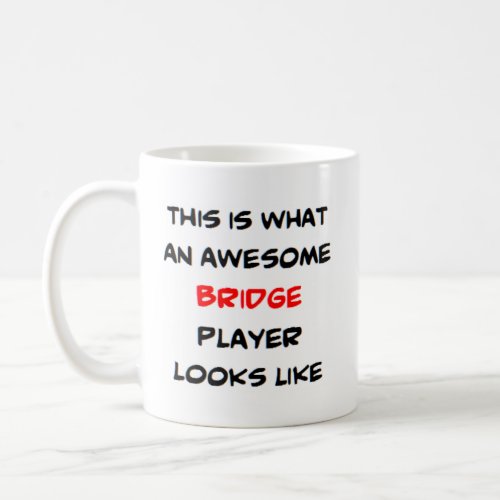 bridge player awesome coffee mug