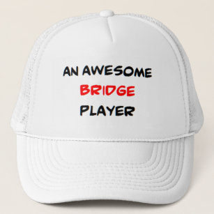 bridge player, awesome trucker hat
